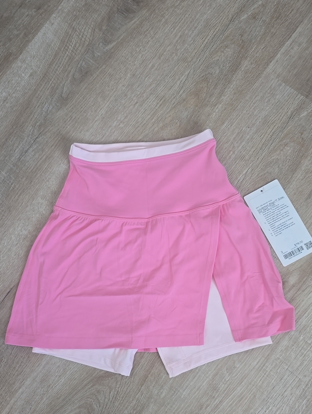 lululemon align pink layered skort/skirt